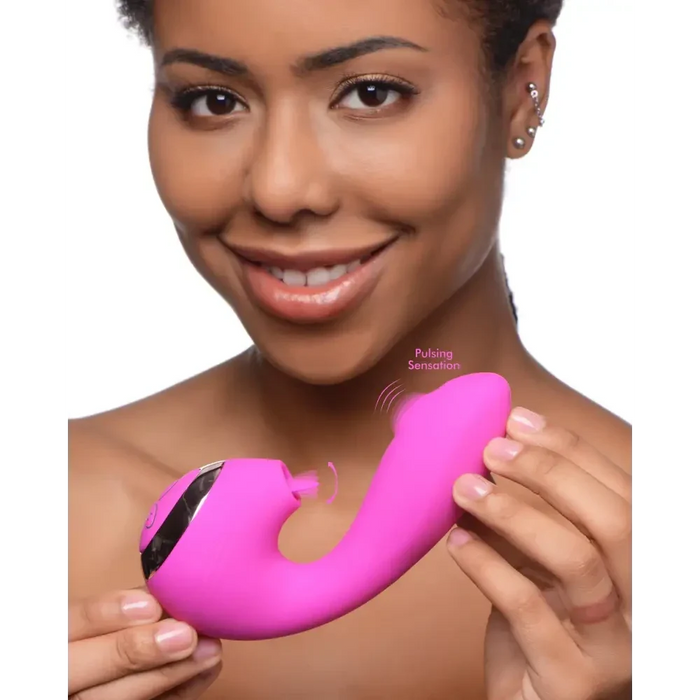 10x Licking G-throb Rechargeable Silicone Vibrator