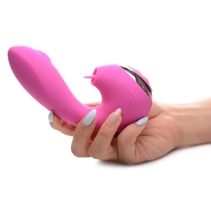 10x Licking G-throb Rechargeable Silicone Vibrator