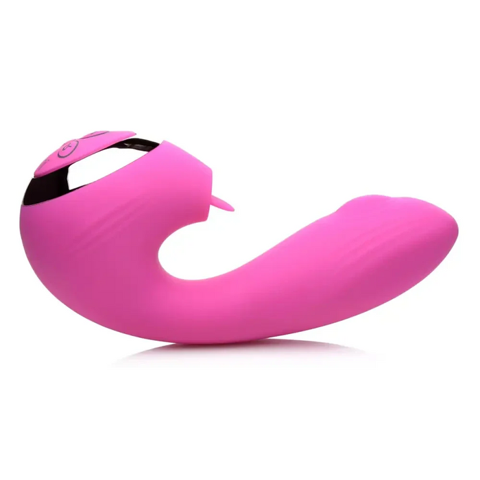 10x Licking G-throb Rechargeable Silicone Vibrator