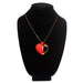 10x Vibrating Silicone Heart Necklace