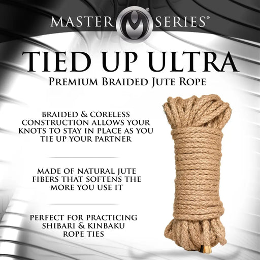50 Foot Premium Braided Jute Bondage Rope