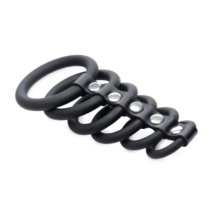 6 Ring Silicone Chastity Device