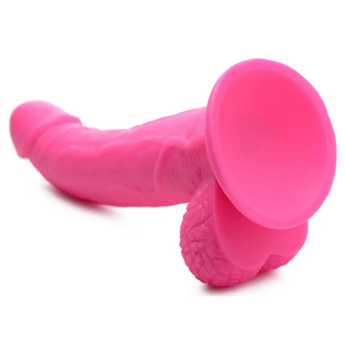 7.5-Inch Dildo with Balls Pink