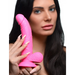 7.5-Inch Dildo with Balls Pink