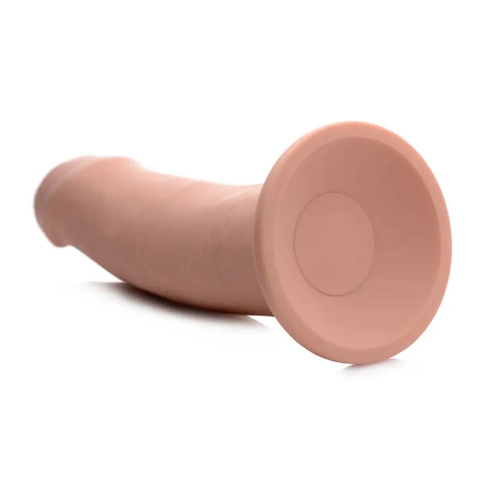 7x Inflatable And Vibrating Remote Control Silicone Dildo