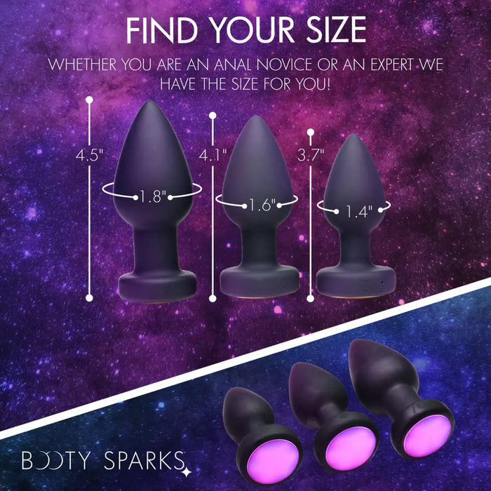 7x Light Up Rechargeable Anal Plug Large