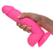8.25 Inch Dildo With Balls Pink