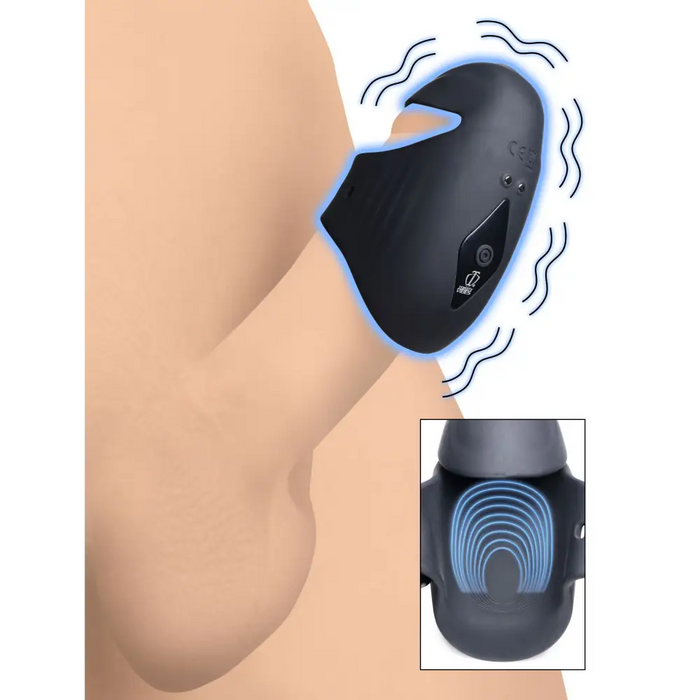 8x Vibrating Silicone Penis Head Stimulator