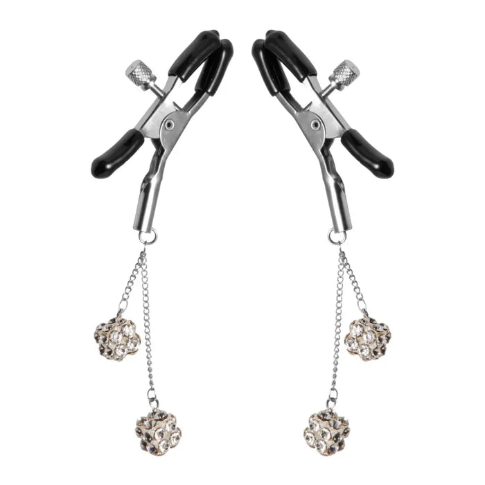 Adjustable Nipple Clamps with Jewel Accents