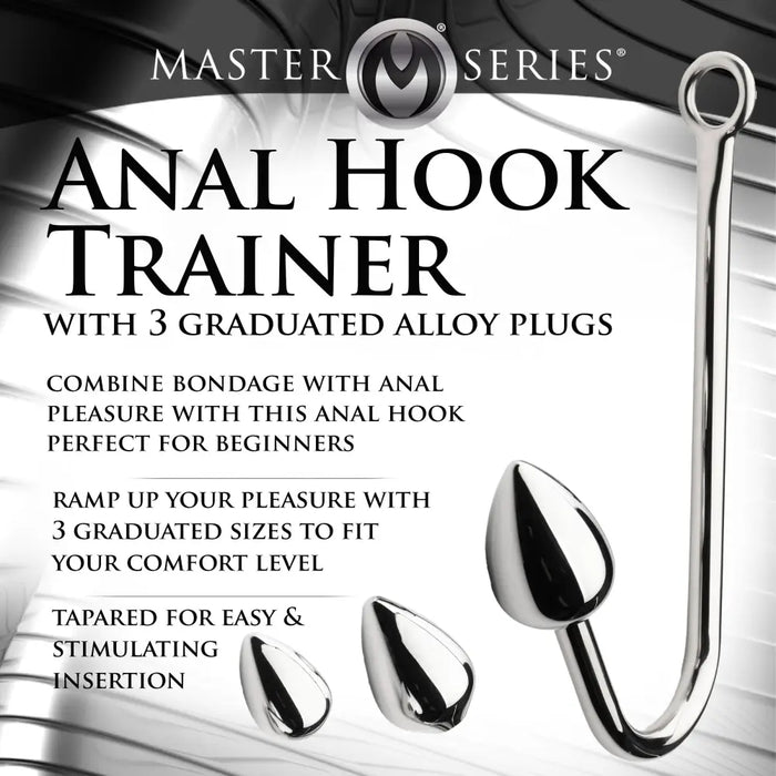 Anal Hook Trainer w/3 Plugs