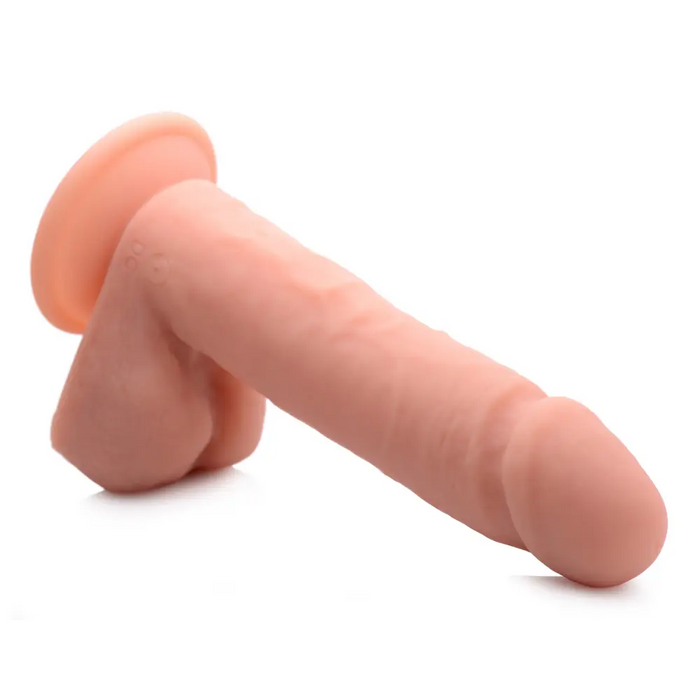 Big Shot Vibrating Remote Control Silicone Dildo With Balls