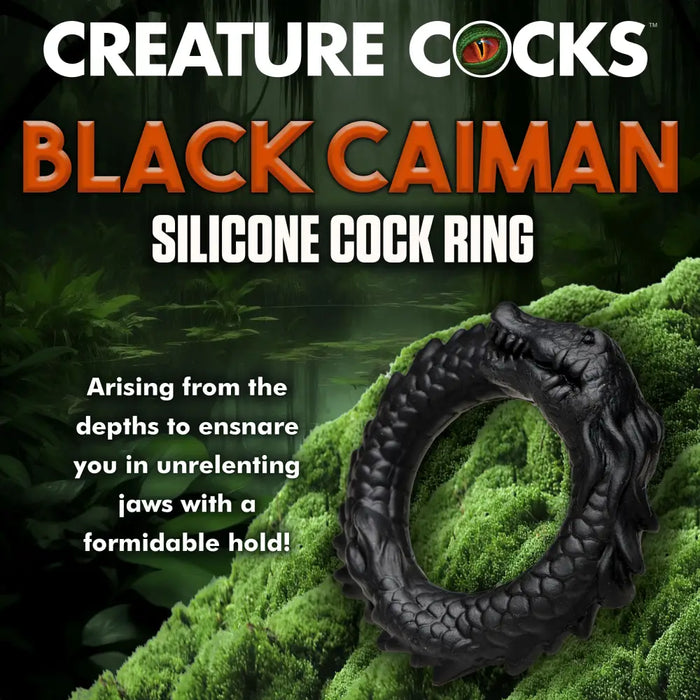 Black Caiman Cock Ring