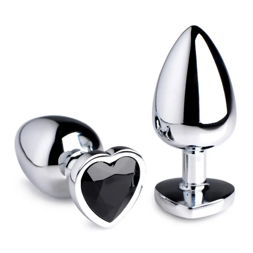 Black Heart Gem Anal Plug Large