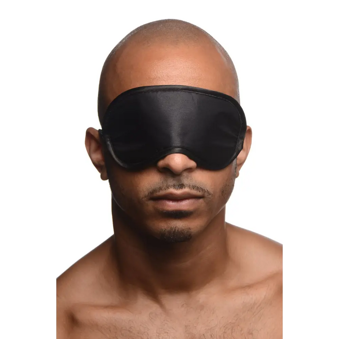 Black Satin Blindfold Mask