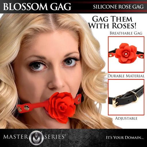 Blossom Silicone Breathable Rose Gag