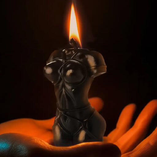 Bound Goddess Drip Candle Black