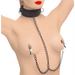 Collared Temptress Collar With Nipple Clamps