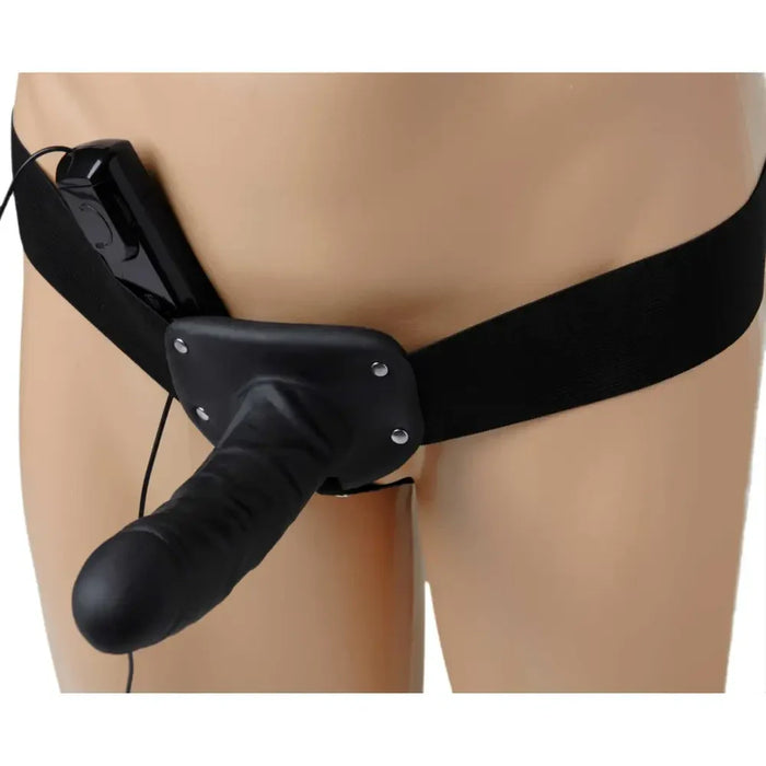 Deluxe Vibro Erection Assist Hollow Silicone Strap