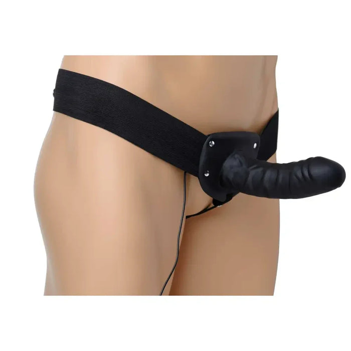 Deluxe Vibro Erection Assist Hollow Silicone Strap