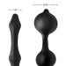 Devils Rattle Inflatable Silicone Anal Plug With Cock