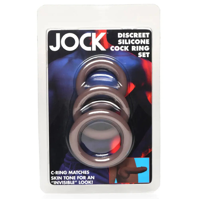 Silicone Cock Ring Set - Dark