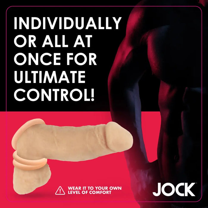 Silicone Cock Ring Set - Light