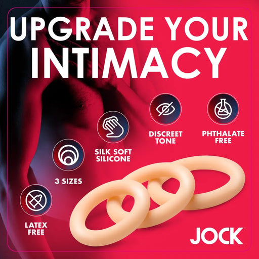 Silicone Cock Ring Set - Light