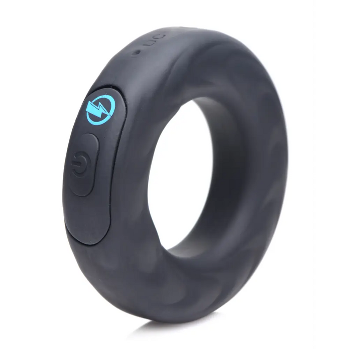E-stim Pro Silicone Vibrating Cock Ring - 1.5 Inch