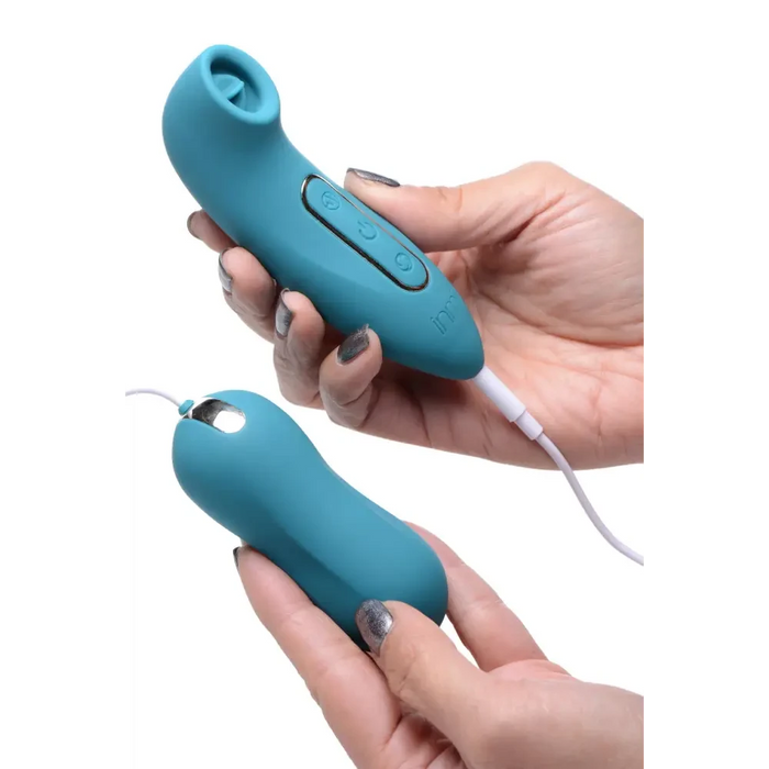 Entwined Silicone Thumping Egg And Licking Clitoral