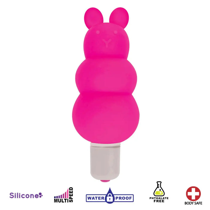Excite Silicone Ripple Bullet Vibe-Pink