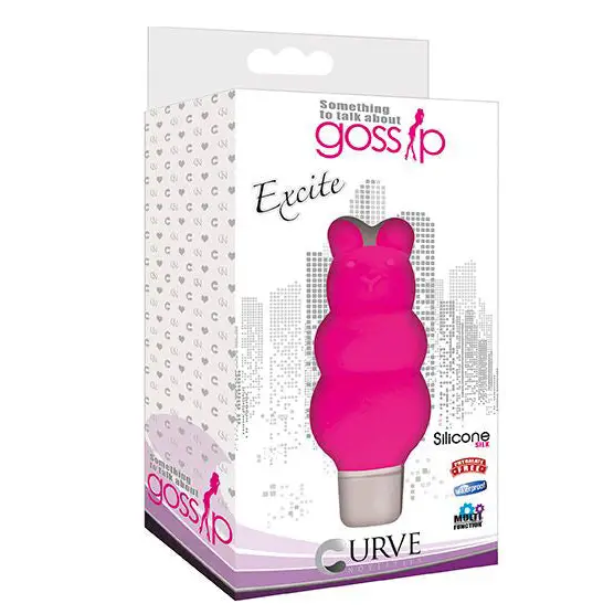 Excite Silicone Ripple Bullet Vibe - Pink