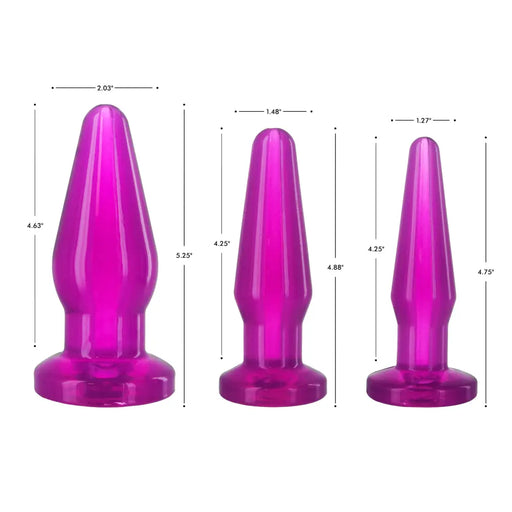 Fill-er-up Butt Plug Kit Purple