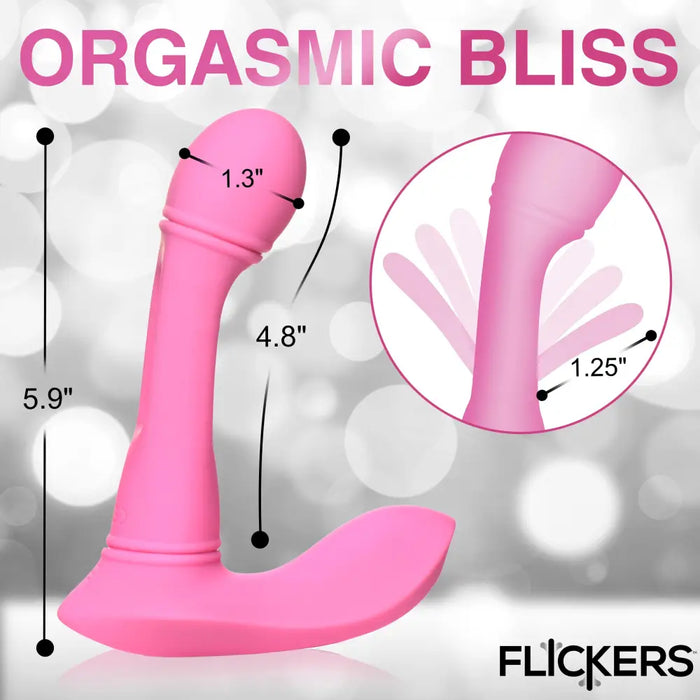 G-Spot Flicking Silicone Vibrator with Remote