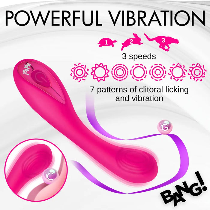 G-spot Silicone Vibrator Pink
