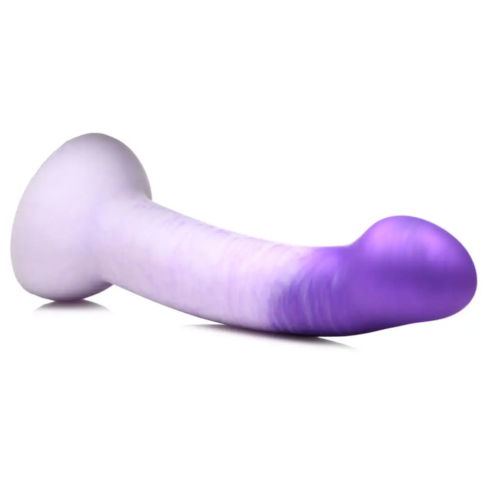 G - Swirl Silicone Dildo Purple