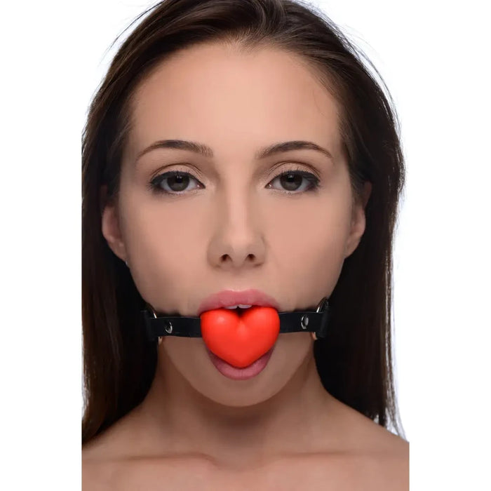 Heart Beat Silicone Shaped Mouth Gag