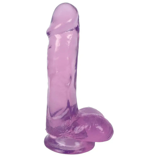 Inch Slim Stick With Balls Grape Ice Dildo 6’