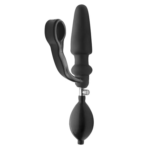 Inflatable Plug w/Cock Ring and Removable Pump