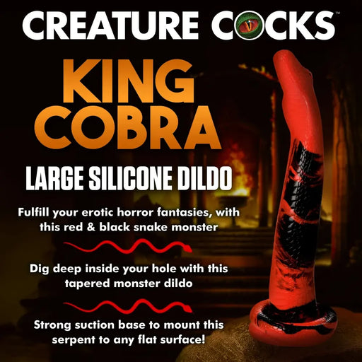 King Cobra Silicone Dildo - Inch