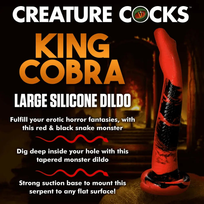King Cobra Silicone Dildo - Inch
