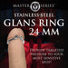 Kingpin Stainless Steel Glans Ring - 24 mm