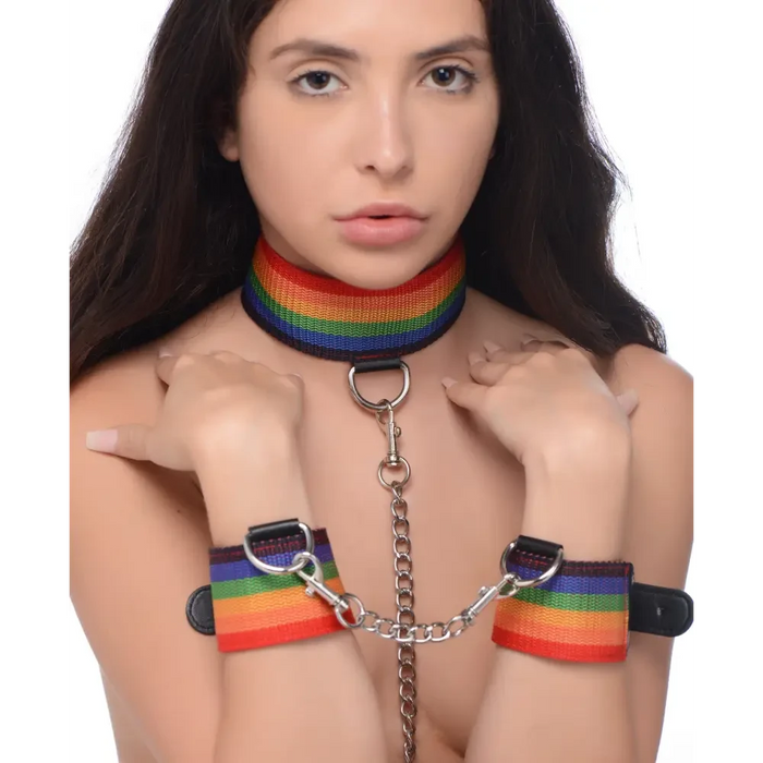 Kinky Pride Rainbow Bondage Set