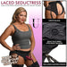 Laced Seductress Crotchless Panty Harness With Garter Straps