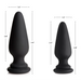 Large Anal Plug With Interchangeable Fox Tail Black