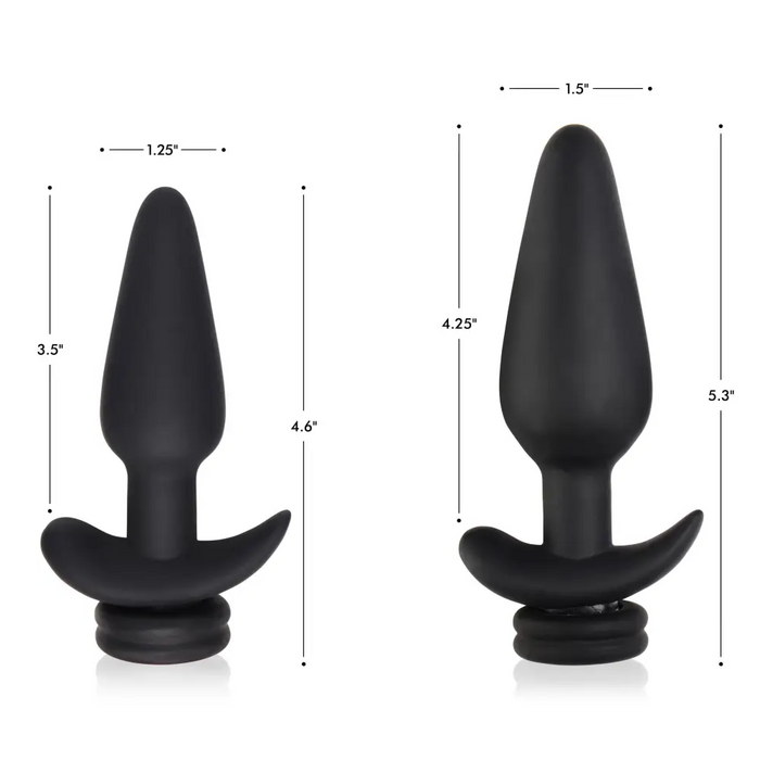 Large Vibrating Anal Plug With Interchangeable Fox Tail