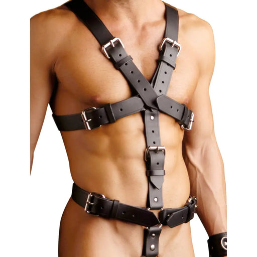Leather Full Body Harness Small