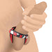 Leather Snap-on Cock Harness Red