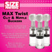 Max Twist Clit And Nipple Triple Sucker Set