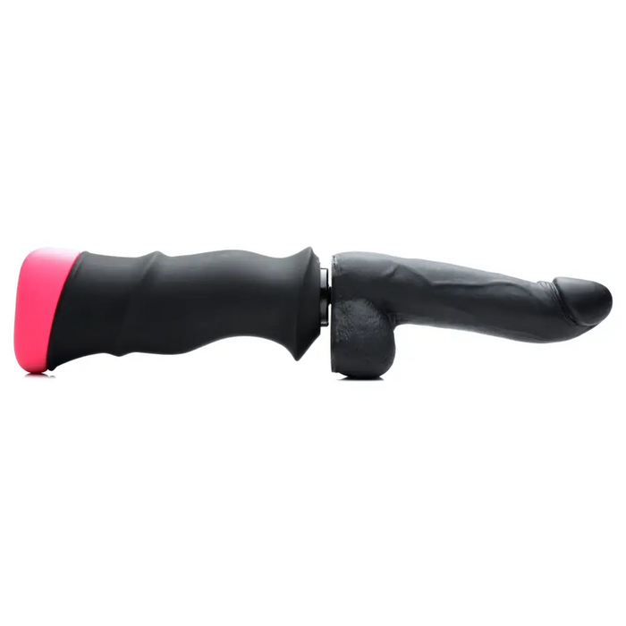 Mega-Pounder Hand-held Thrusting Silicone Dildo