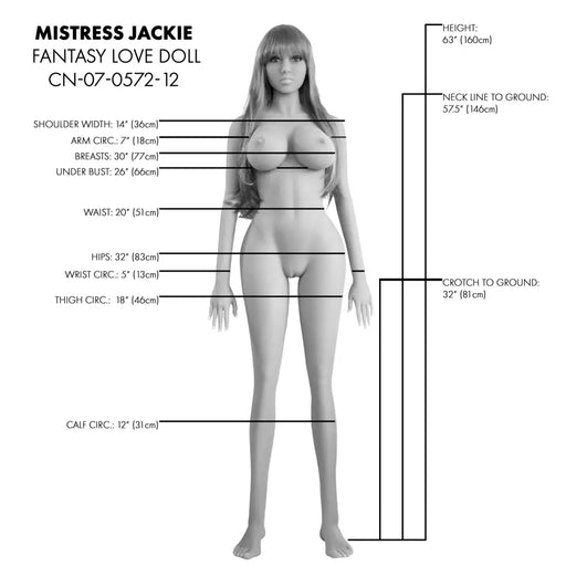 Mistress Jackie Life Size Sex Doll